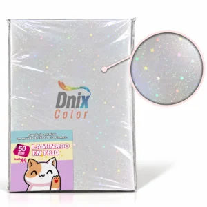 Laminado en Frío Efecto Galaxia Glitter A4 por 50 hojas DNIX COLOR