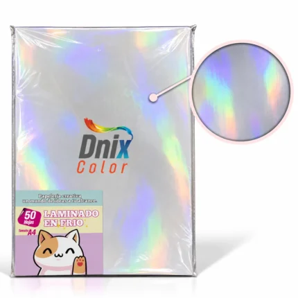 Laminado en Frío Efecto Tornasol Iridiscente A4 por 50 hojas DNIX COLOR