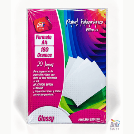 Papel fotográfico 180 gramos DNIX COLOR