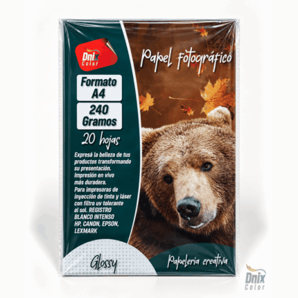 Papel fotográfico 240 gramos A4 DNIX COLOR
