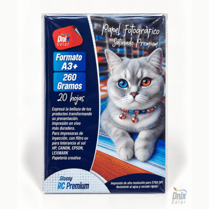 Papel fotográfico RC satinado premium A3+ DNIX COLOR