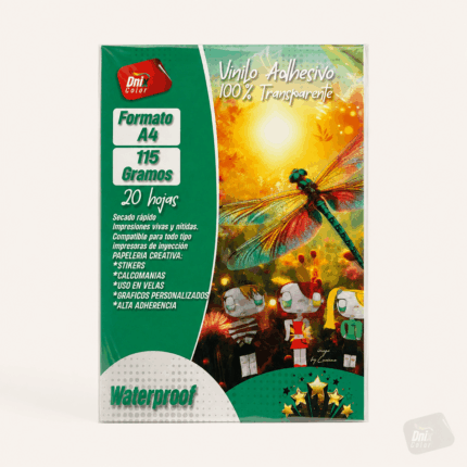 Vinilo Adhesivo Transparente (20 Hojas)